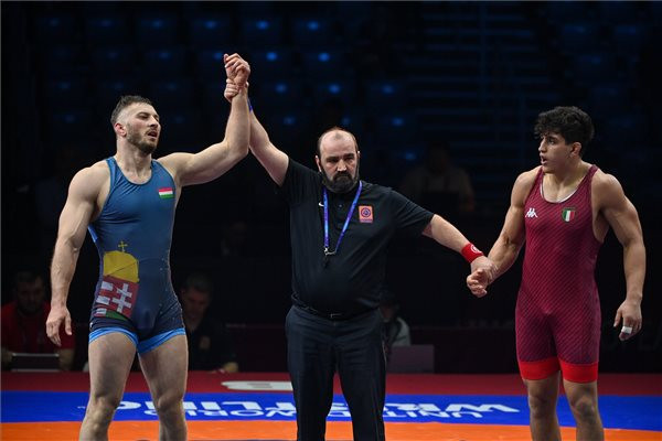 Fotó: MTI/Illyés Tibor Bajcajev Vlagyiszlav bronzérmes lett Zágrábban