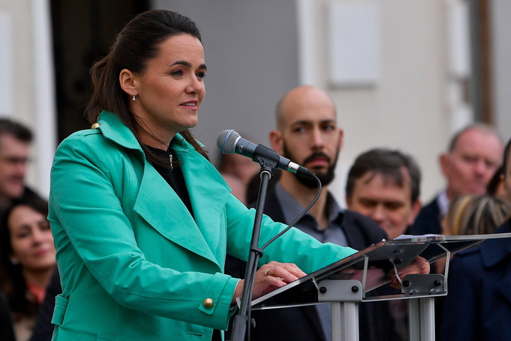 Fotó: MTI/Czeglédi Zsolt Novák Katalin: Mi, magyarok határon innen és túl egymásra mindenkor számíthatunk