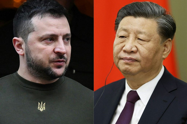 Fotó: AFP/Sputnik/Dmitry Astakhov–Daniel Leal Zelenszkij telefonon beszélt a kínai elnökkel