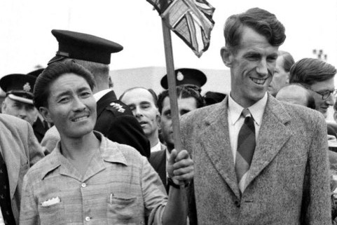 Tengiz Norgay és Sir Edmund Hillary, a nemzeti hősök