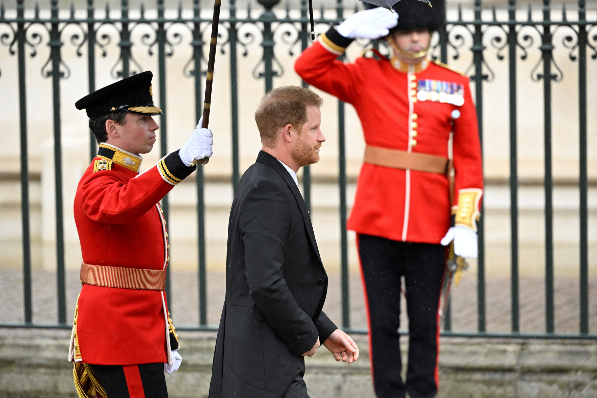 Fotó: AFP/POOL/Toby Melville Harry herceg egyedül érkezett
