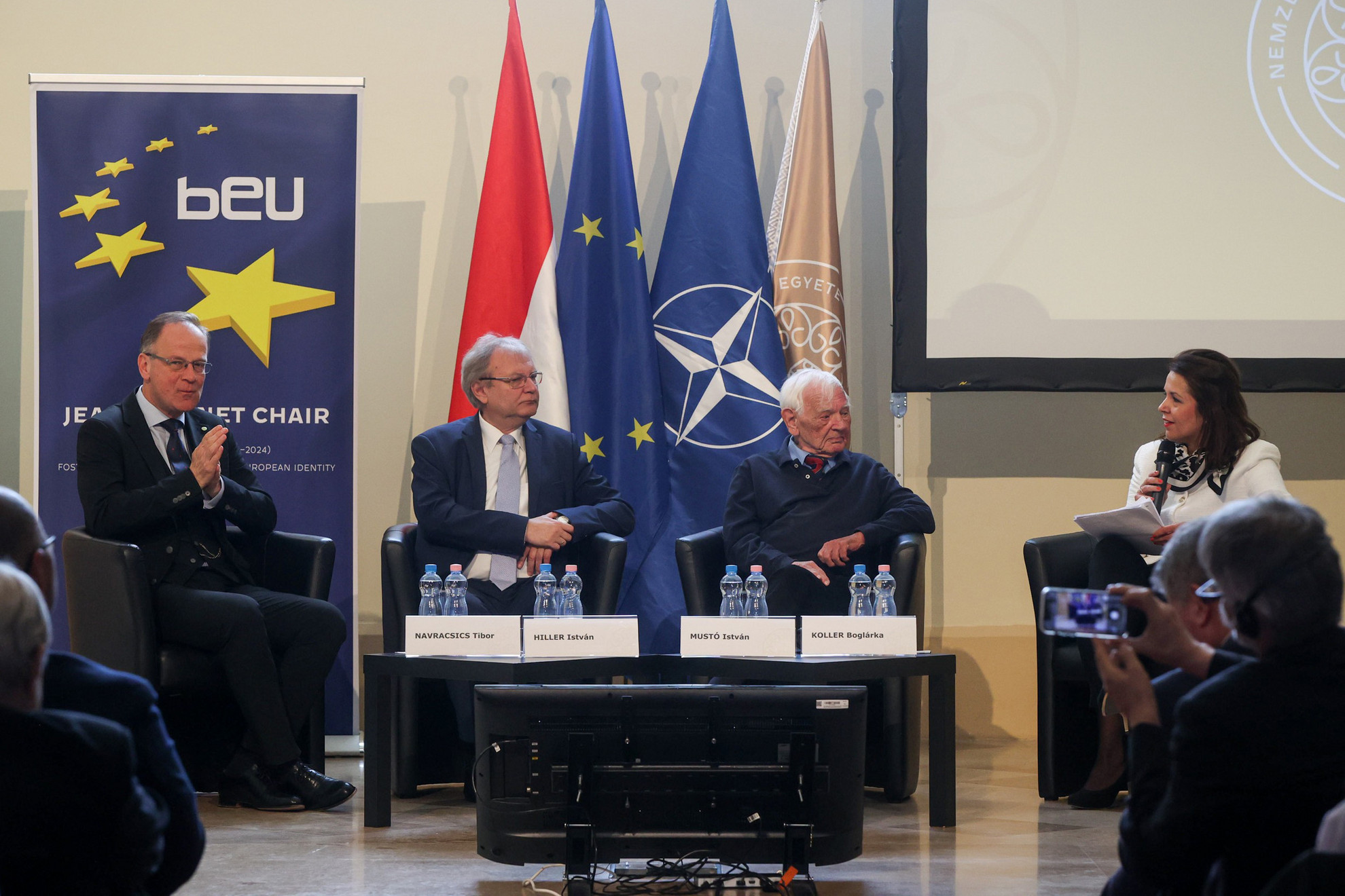 Európa-nap - amikor a jövő elkezdődött: az Európai Unió történetének tanulságai - Navracsics Tibor, Hiller István, Mustó István és Koller Boglárka