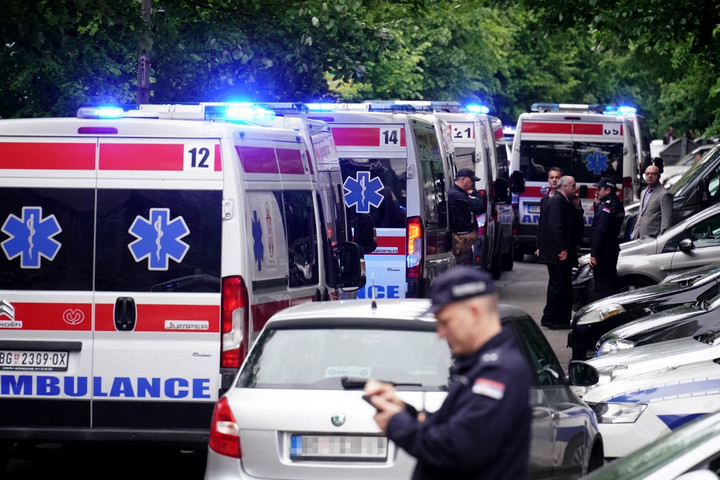Fotó: Oliver Bunic / AFP Listát írt a belgrádi iskolai lövöldöző