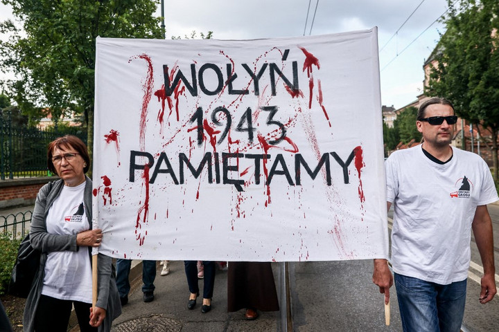 Fotó: BEATA ZAWRZEL / NURPHOTO / NURPHOTO VIA AFP Az ukrán parlament elnöke részvétet nyilvánított a volhíniai mészárlásban áldozatul esett lengyelek hozzátartozóinak