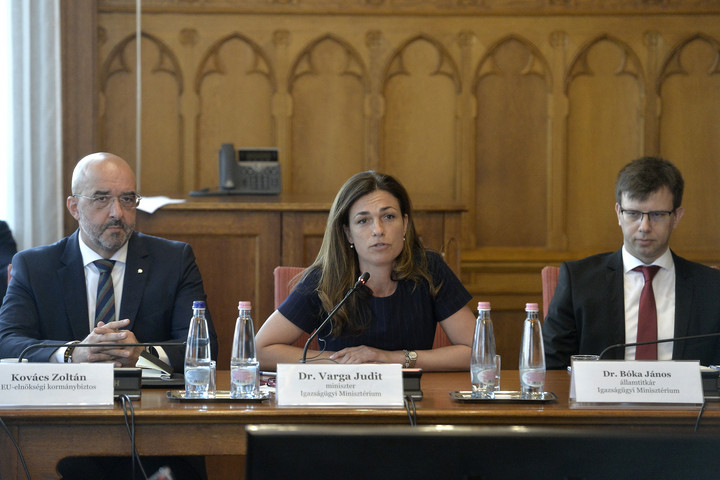 Fotó: MTI/Soós Lajos Varga Judit: Jól halad a 2024-es magyar uniós elnökség előkészítése