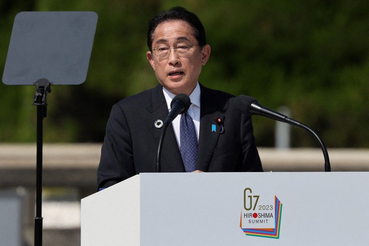 Fotó: AFP/Japán Külügyminisztérium A G7 vezetői rendíthetetlen egységet mutattak Ukrajna támogatásában