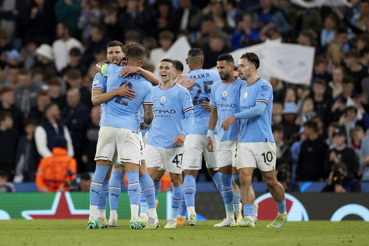 Fotó: FEDERICO TITONE / ANADOLU AGENCY / AFP Győzelemmel ünnepelt a bajnok Manchester City