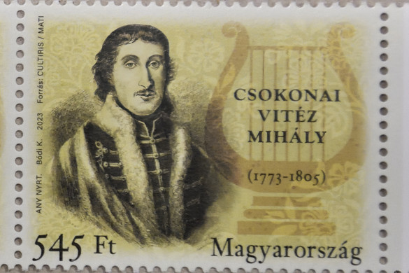 A 250 éve született Csokonai Vitéz Mihály tiszteletére készült bélyeget mutattak be
