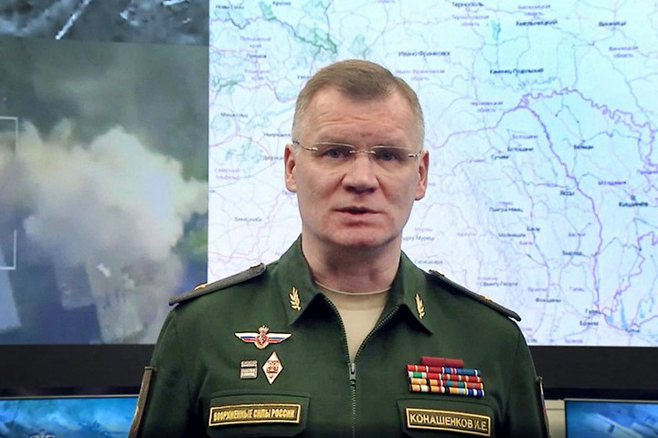 Fotó: AFP/Russian Defense Ministry Ukrán légvédelmi eszközökre mért csapásokról számolt be az orosz katonai szóvivő