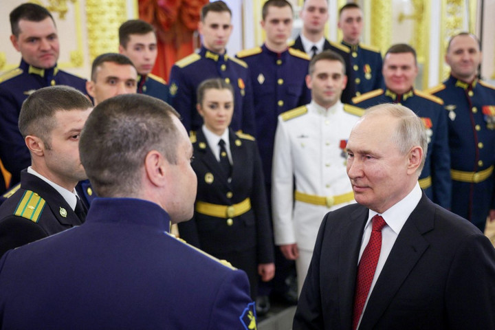 Fotó: AFP/Pool/Gavriil Grigorov Putyin: Oroszország biztonságának garanciája a nukleáris triád fejlesztése