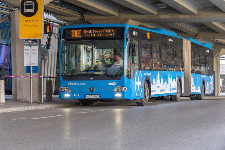 Fotó: BKK Júniustól sűrűbben jár a 100E repülőtéri expresszbusz