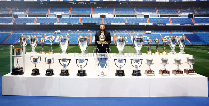 Fotó: AFP/HO/Realmadrid.com Benzema aranylabdája bánhatja politikai állásfoglalását