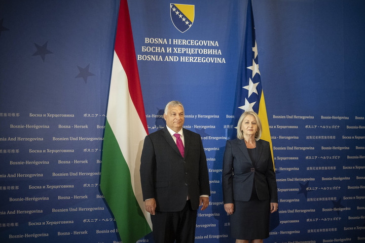 Fotó: MTI/Miniszterelnöki Sajtóiroda/Benko Vivien Cher Orbán Viktor: Magyarország Bosznia-Hercegovina gyors európai uniós tagságát támogatja