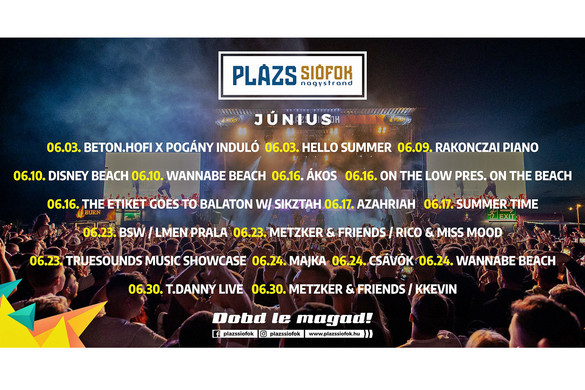 Ákos, Azahriah és a nyár első Boat Partyja a siófoki Plázson