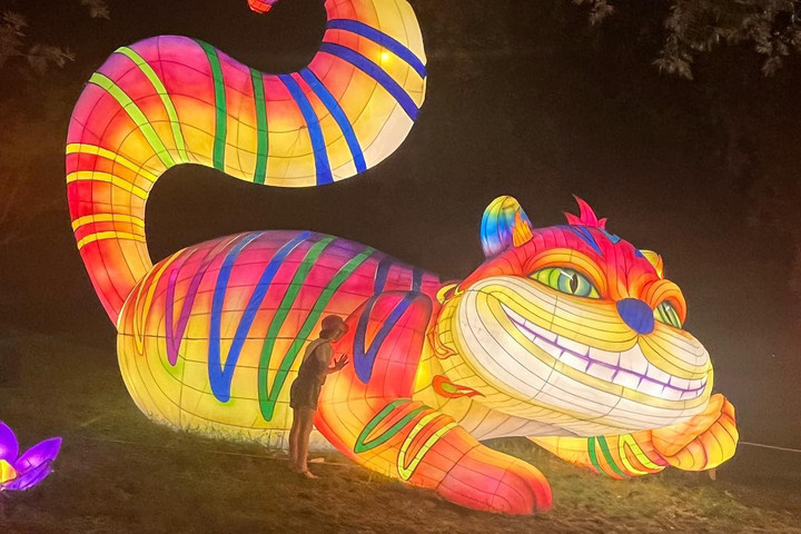 Hatalmas díszletek és éjjeli fények között szippantja be a látogatót az Alice Csodaországban
