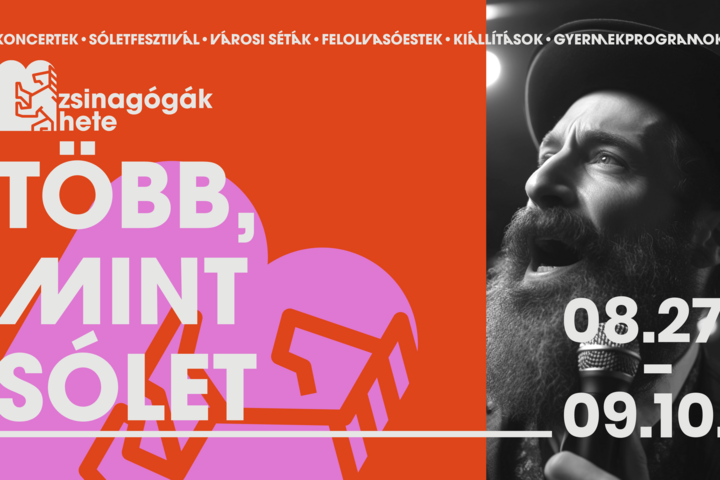 Fotó: zsinagogakhete.hu Sóletfesztivál lesz a Zsinagógák Hete nyitóeseménye