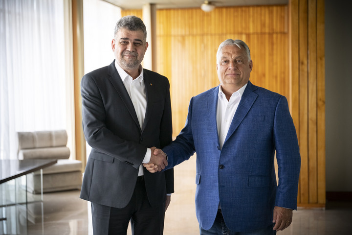 Fotó: MTI/Miniszterelnöki Sajtóiroda/Benko Vivien Cher Orbán Viktor a román miniszterelnökkel tárgyalt
