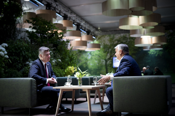 Orbán Viktor a horvát államfővel tárgyalt