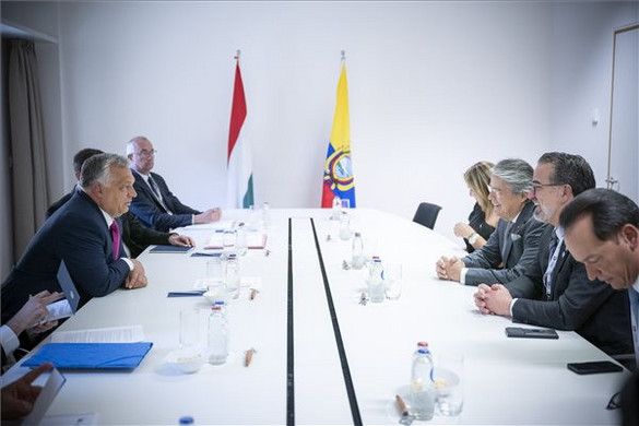 Orbán Viktor Ecuador elnökével tárgyalt