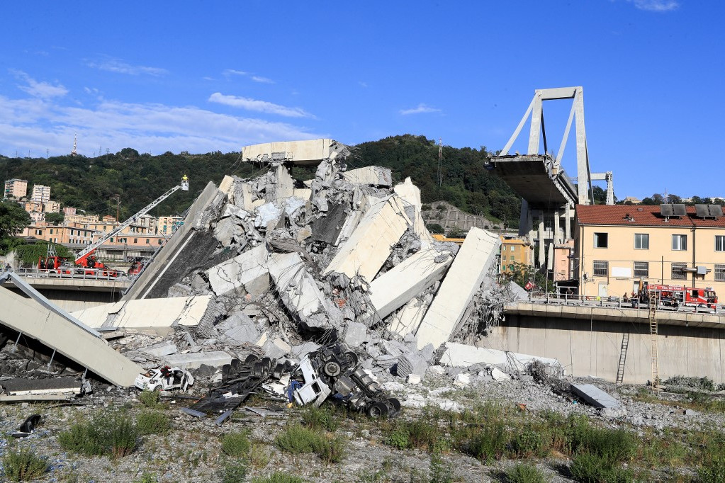 Fotó: Valery HACHE / AFP Morandi híd