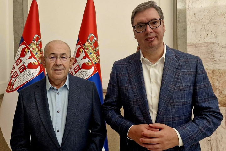 Fotó: Facebook/Pásztor István A migránsválság szigorúbb kezeléséről tárgyalt a szerb államfő és a VMSZ elnöke