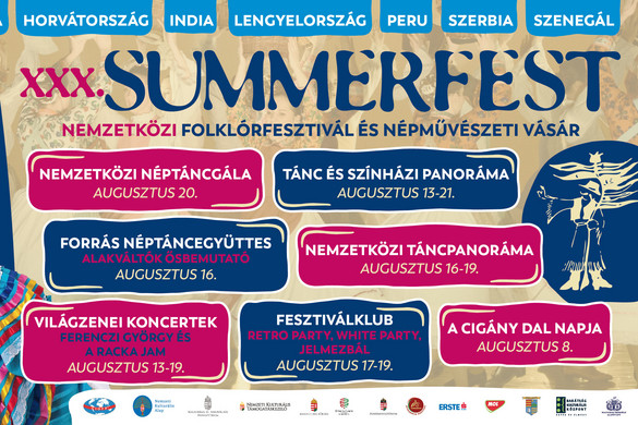 Szombaton kezdődik a Summerfest folklórfesztivál Százhalombattán