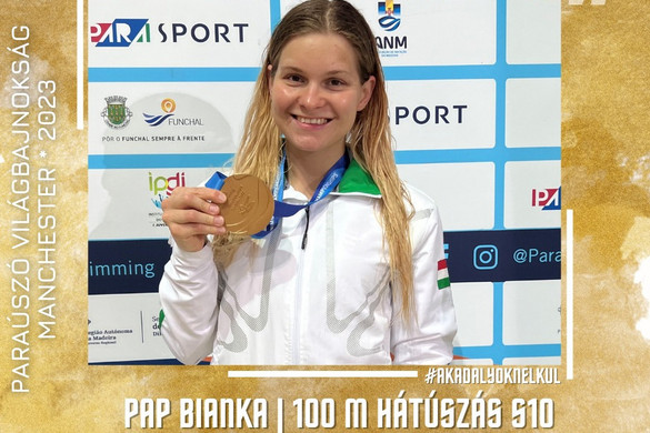 Paraúszó-vb - Pap Bianka a zárónapon is aranyérmet nyert