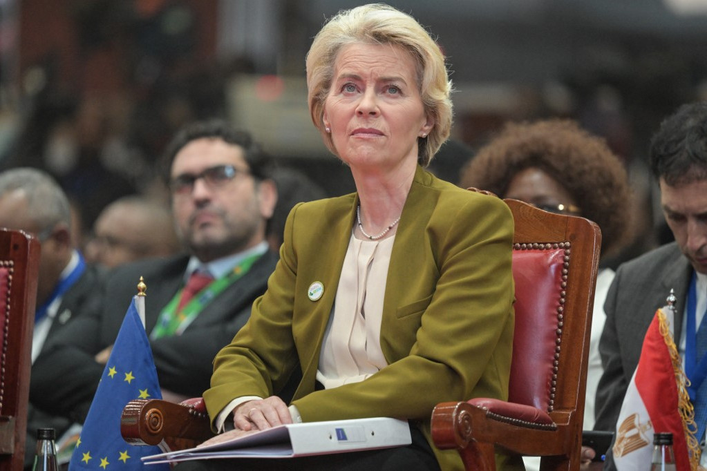Fotó: SIMON MAINA / AFP Ursula von Der Leyen, az Európai Bizottság elnöke szeptember 5-én részt vesz a 2023-as afrikai klímacsúcson Nairobiban, a Kenyatta Nemzetközi Kongresszusi Központban