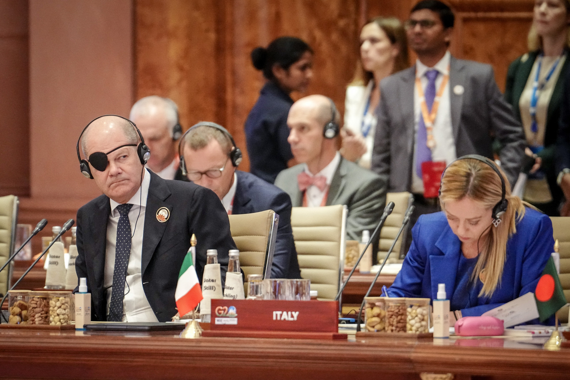 Giorgia Meloni olasz miniszterelnök és Olaf Scholz német kancellár