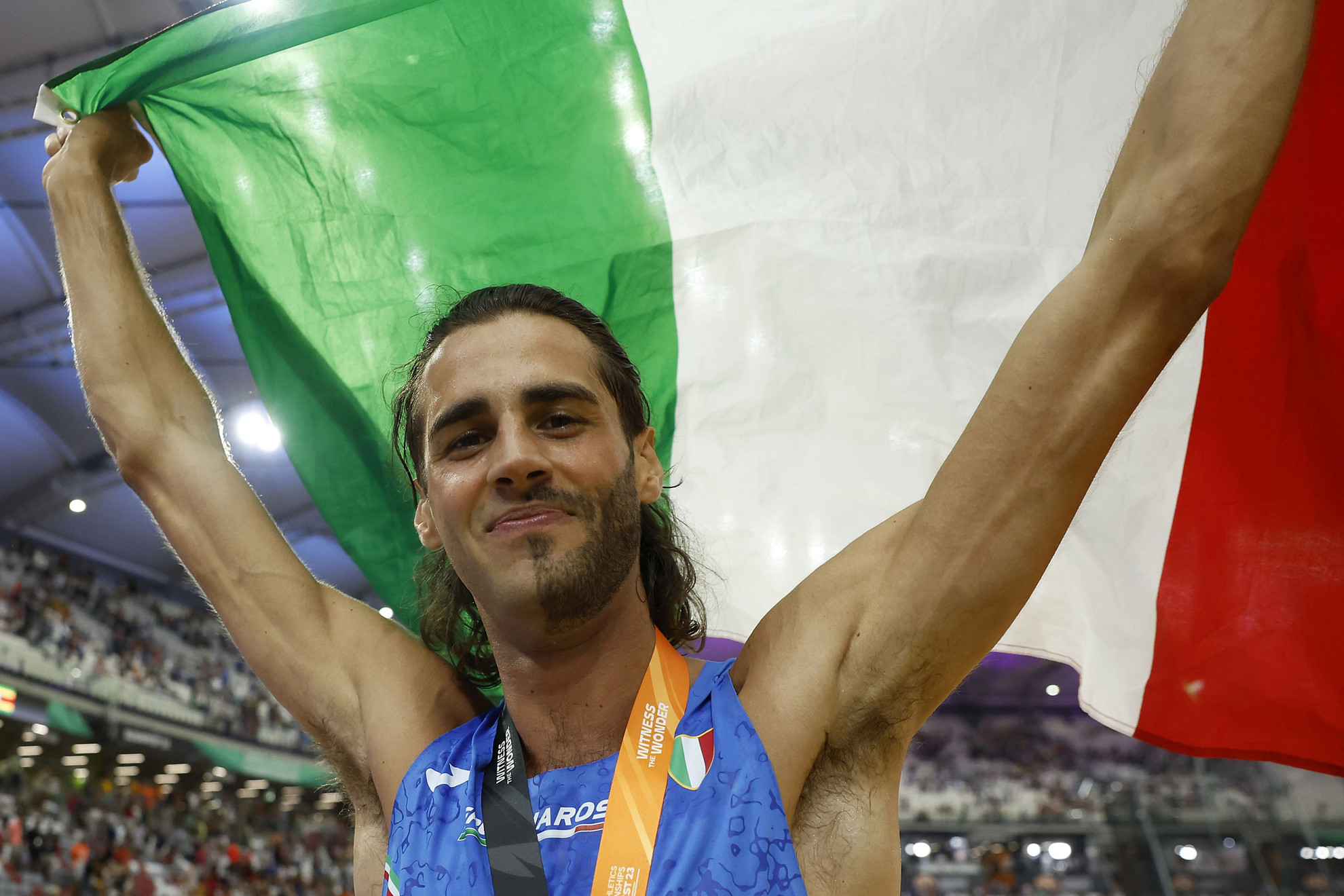 Gianmarco Tamberi különleges megjelenése már megszokott, Budapesten világbajnok lett