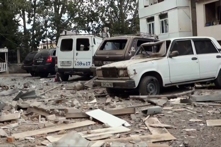 Fotó: AFP/Nagorno-Karabakh Foreign Ministry Orosz békefenntartók vesztették életüket a Hegyi-Karabahban