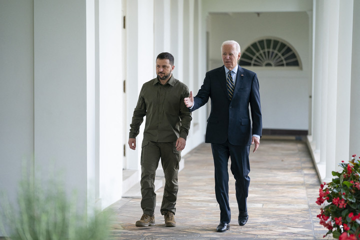 Fotó: AFP/Pool/North America Biden a támogatások zavartalan folyósítását követeli Ukrajnának
