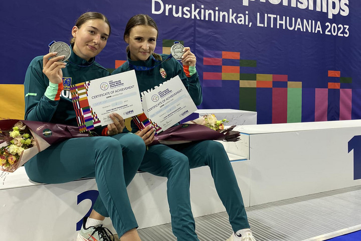 Fotó: facebook.com/hunpentathlon Junior öttusa-vb: ezüstérmes a női váltó