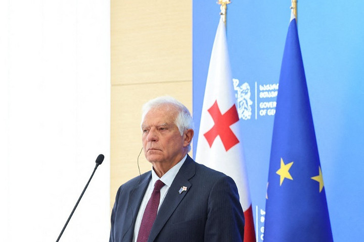 Fotó: Anadolu Agency via AFP/Georgian Prime Ministry Josep Borrell: Georgiának még kilenc feltételt kell teljesítenie az uniós tagjelölti státuszhoz