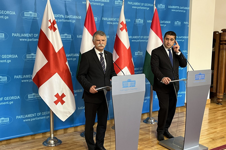 Fotó: MTI/Országgyűlés Sajtóirodája Kövér László Georgia euroatlanti integrációját sürgette Tbilisziben