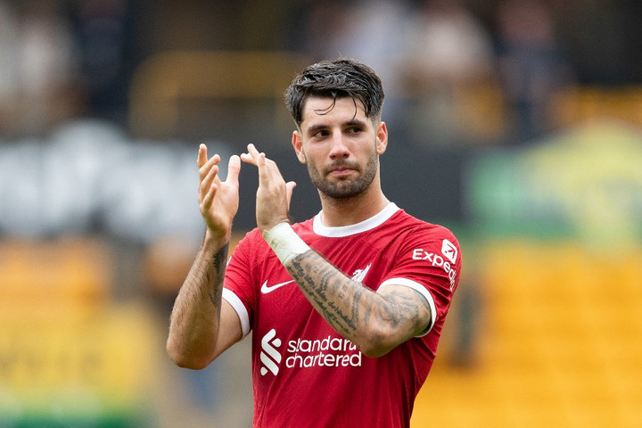 Fotó: AFP/MI News/NurPhoto Szoboszlai futotta a legtöbbet a Liverpoolban