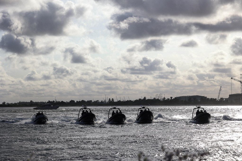 Fotó: Samuel Alabi / AFP A Special Boat Service (SBS)