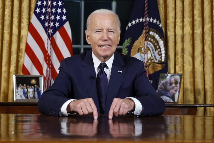 Fotó: AFP/Pool/Jonathan Ernst Joe Biden már tudja, hogy mikor lesz vége az izraeli háborúnak