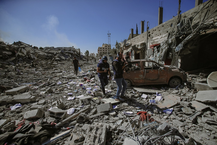 Fotó: AFP/Middle East Images/Mohammed Zanoun Egy izraeli politikus szerint a földdel kell egyenlővé tenni Gázát, mint Drezdát
