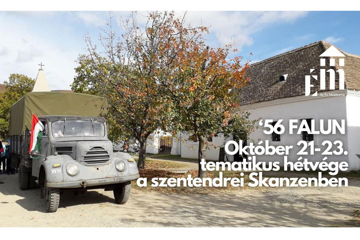 Fotó: Facebook/Szentendrei Skanzen Október 23. – 1956 falusi eseményeit idézik fel a szentendrei Skanzenben