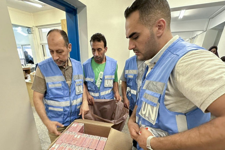 Fotó: Facebook/UNRWA Kezd felbomlani a polgári rend a Gázai övezetben