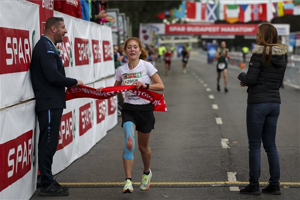 Fotó: MTI/Hegedüs Róbert Barabás Eszter nyerte a Budapest Maratont