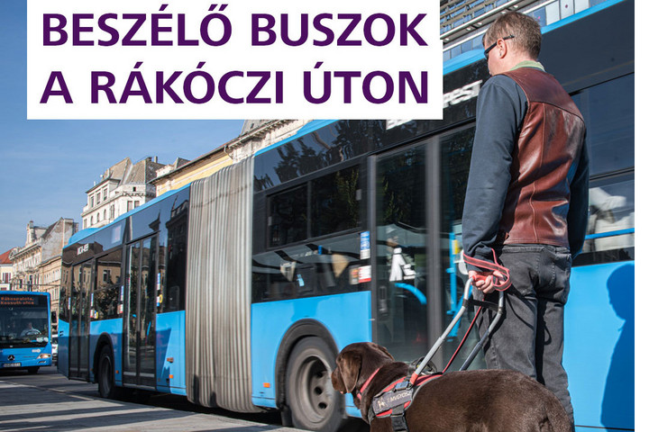 „Beszélő” buszokkal segíti a BKK a látássérülteket