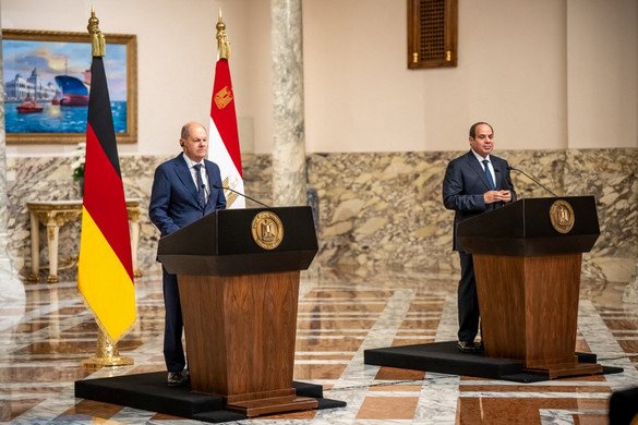 Az egyiptomi elnök a német kancellárral vitatta meg a gázai helyzetet