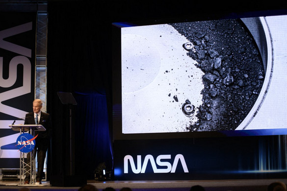A NASA bemutatta a Földre visszatért aszteroidamintát