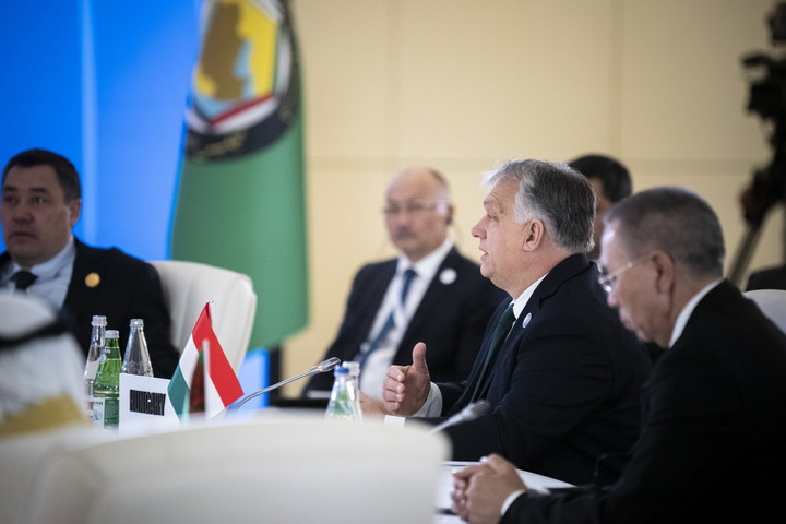 Fotó: MTI/Miniszterelnöki Sajtóiroda/Benko Vivien Cher Orbán Viktor: Azerbajdzsánnal nem „gázbarátságot”, hanem testvéri barátságot építünk