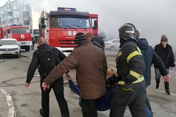 Fotó: AFP/Russian Emergencies Ministry/Handout Kijev betiltott kazettás lövedéket használt a Belgorod elleni támadáshoz