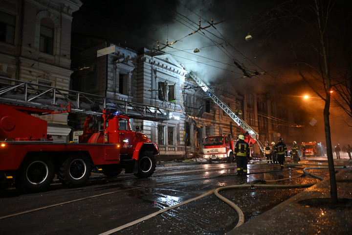 Fotó: AFP/Sergey Bobok Precíziós csapások tucatjairól számolt be az orosz hadsereg