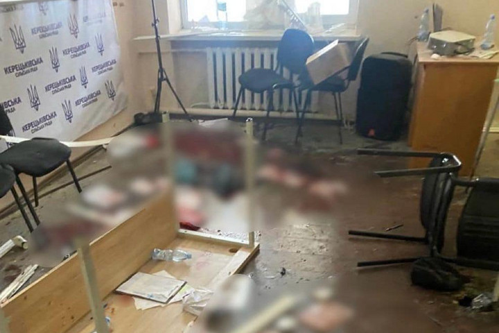 Fotó: MH/Ukrán Rendőrség Gránátok robbantak egy kárpátaljai tanácsülésen
