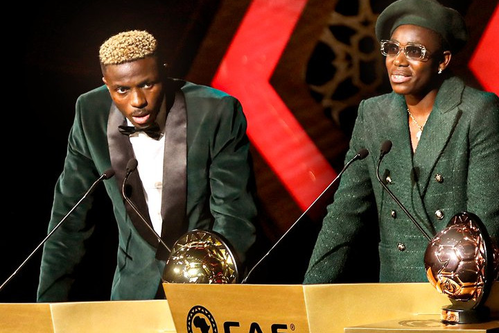 Fotó: Az Afrikai Labdarúgó-szövetség (CAF) X-oldala Afrika: Victor Osimhen az év labdarúgója